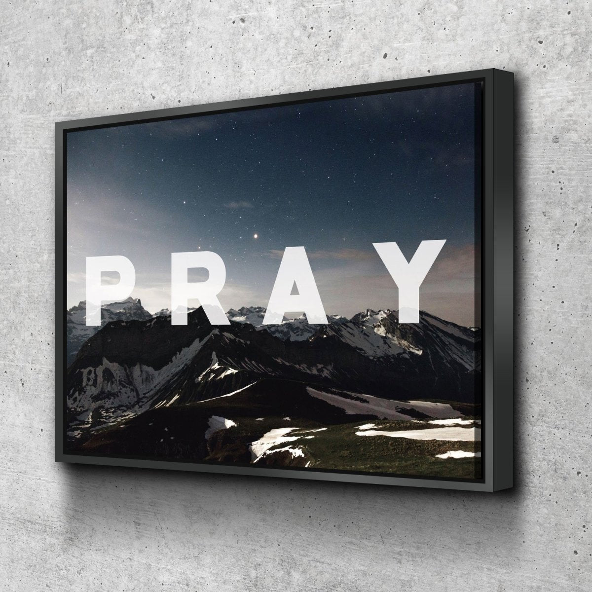 Pray Christian Quote Canvas Wall Art Print S - Christian Canvas Wall Art