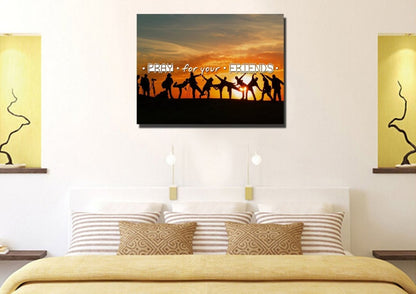 Pray For Your Friends Christian Quotes Wall Art Canvas - Christian Canvas Wall Art