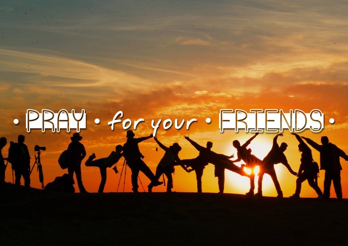 Pray For Your Friends Christian Quotes Wall Art Canvas - Christian Canvas Wall Art