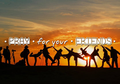 Pray For Your Friends Christian Quotes Wall Art Canvas - Christian Canvas Wall Art