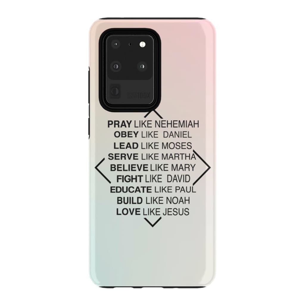 Pray Like Nehemiah Obey Like Daniel Phone Case - Christian Phone Cases- Iphone Samsung Cases Christian