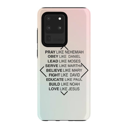 Pray Like Nehemiah Obey Like Daniel Phone Case - Christian Phone Cases- Iphone Samsung Cases Christian