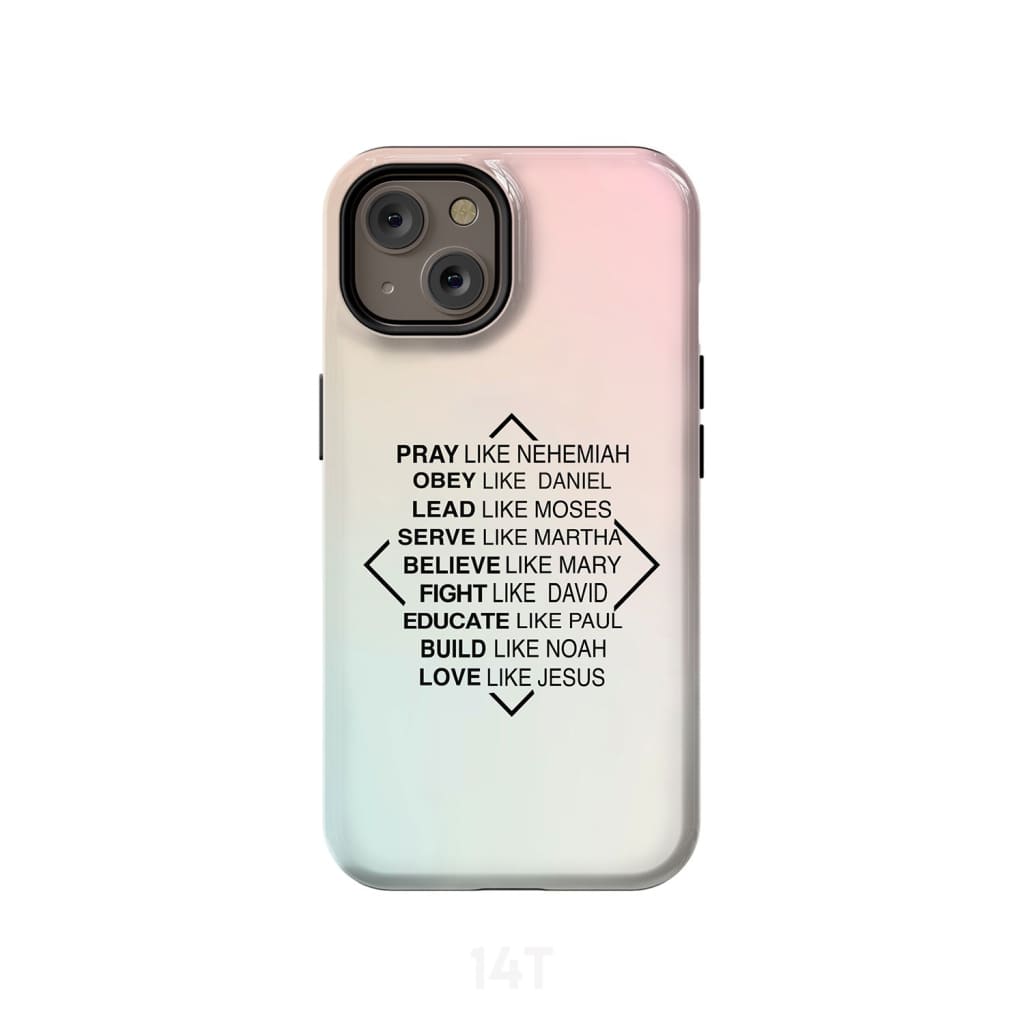 Pray Like Nehemiah Obey Like Daniel Phone Case - Christian Phone Cases- Iphone Samsung Cases Christian
