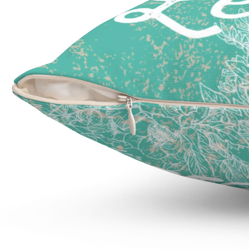 Pray More Worry Less Christian Pillow