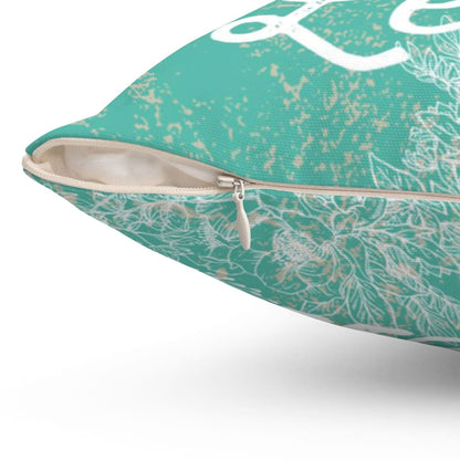 Pray More Worry Less Christian Pillow