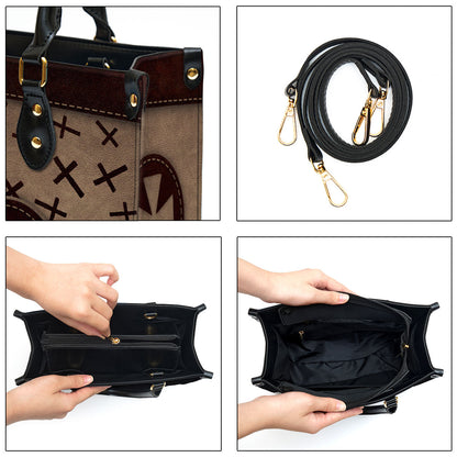 Pray On It Pray Over It Pray Through It Cross Leather Handbag - Religious Gifts For Women - Women Pu Leather Bag