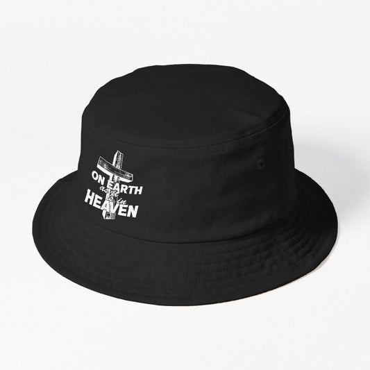 Prayer Bible Religious Jesus On Earth As It Is In Heaven Bucket Hat