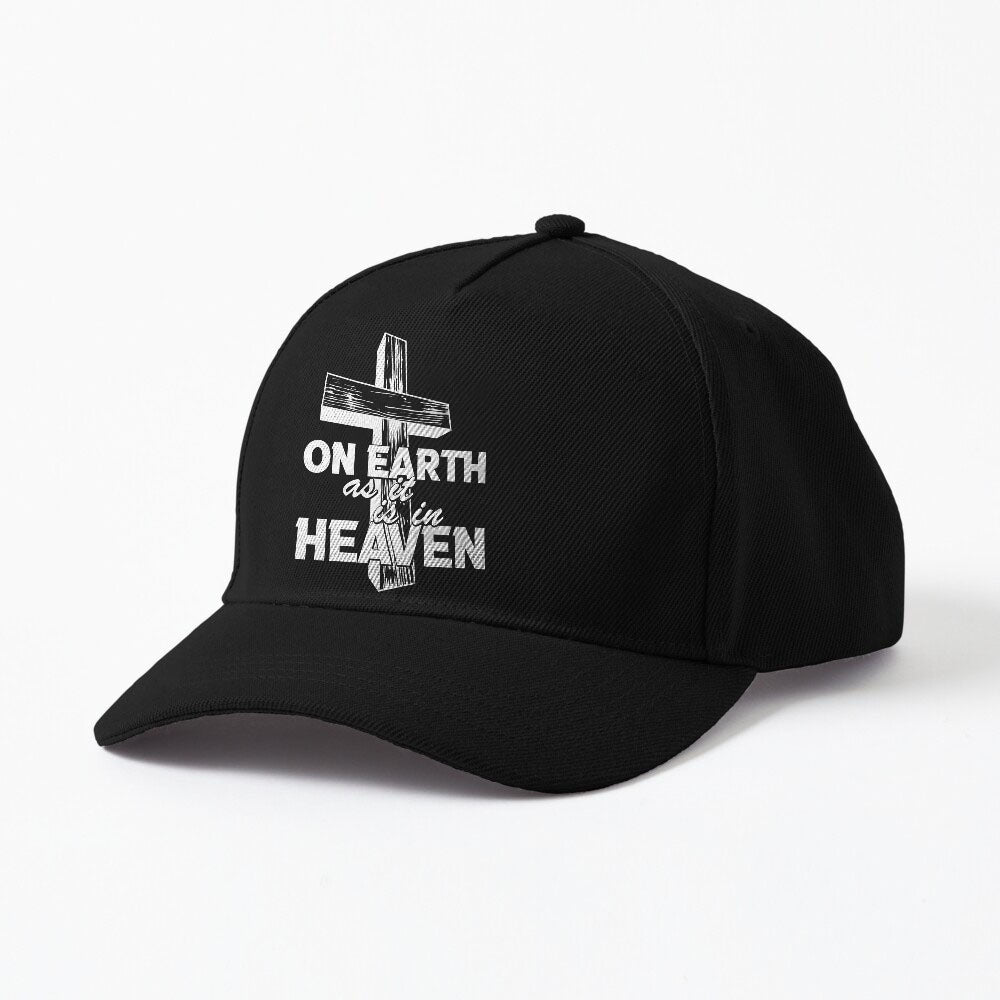 Prayer Bible Religious Jesus On Earth As It Is In Heaven Cap