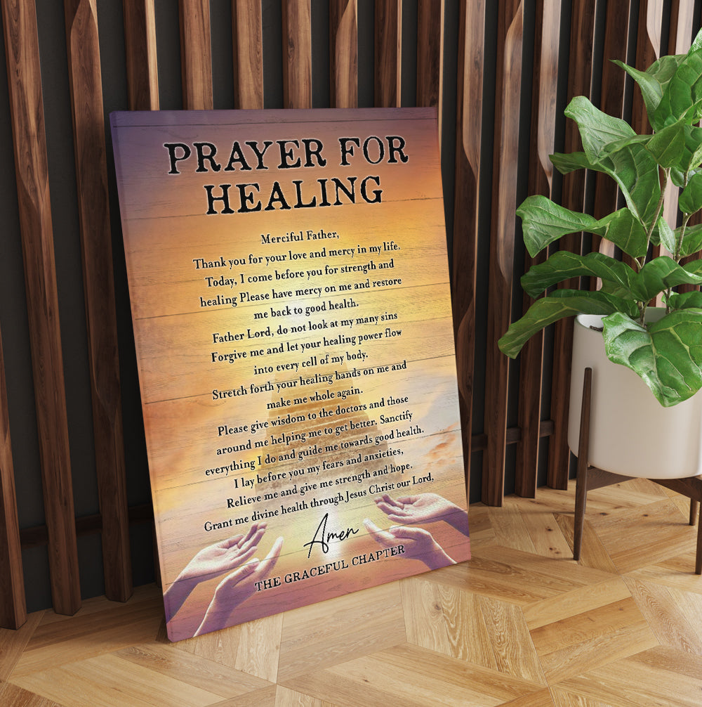 Prayer For Healing Merciful Father Thank You For Your Love And Mercy In My Life The Graceful Chapter Canvas Wall Art