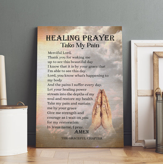 Prayer For Healing Merciful Lord The Graceful Chapter Canvas Wall Art