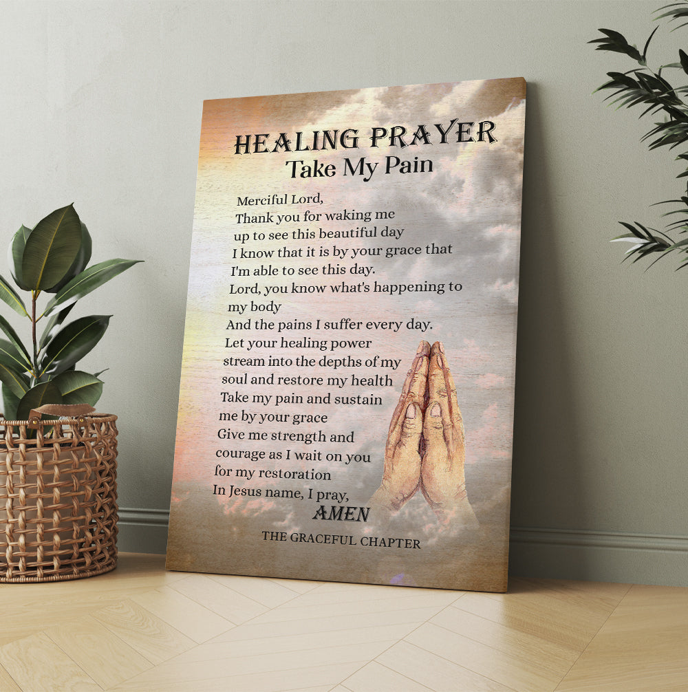 Prayer For Healing Merciful Lord The Graceful Chapter Canvas Wall Art