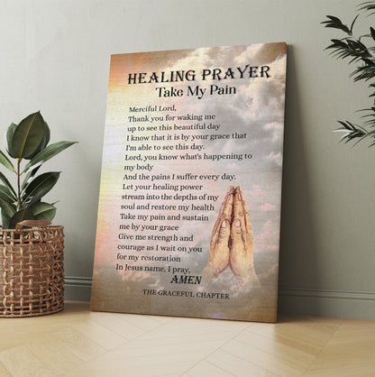 Prayer For Healing Merciful Lord The Graceful Chapter Canvas Wall Art