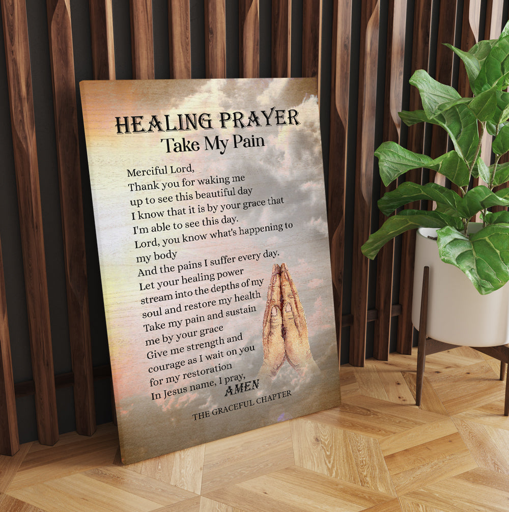 Prayer For Healing Merciful Lord The Graceful Chapter Canvas Wall Art