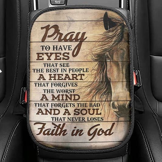 Prayer For Protection Warrior Lion Of Judah Seat Box Cover, Bible Verse Car Interior Accessories