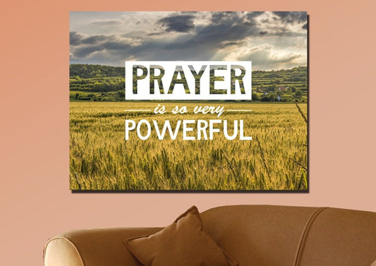Prayer Is So Very Powerful Canvas Wall Art Print - Christian Canvas Wall Art