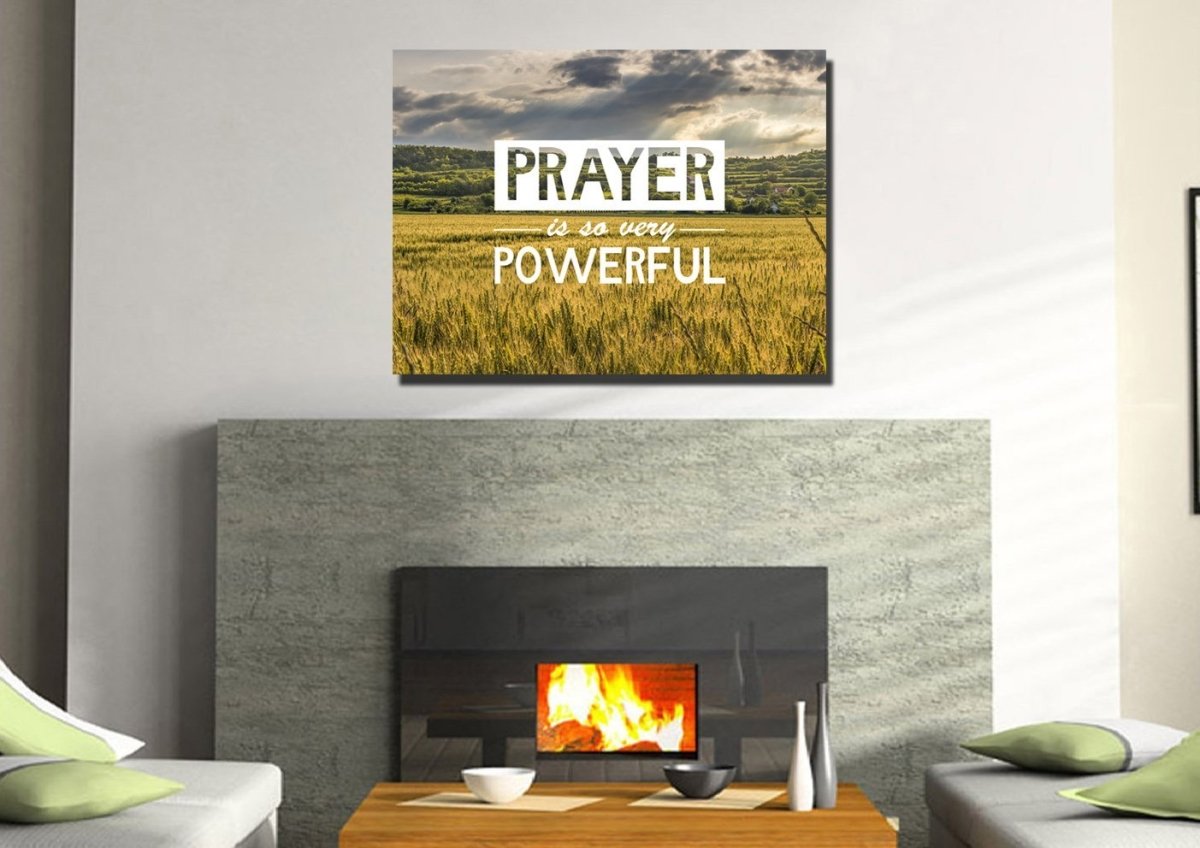 Prayer Is So Very Powerful Canvas Wall Art Print - Christian Canvas Wall Art
