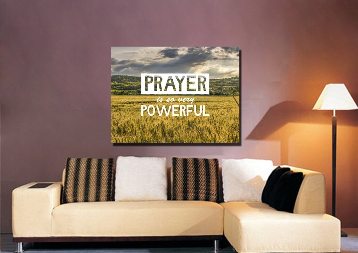 Prayer Is So Very Powerful Canvas Wall Art Print - Christian Canvas Wall Art