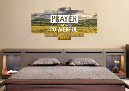 Prayer Is So Very Powerful Canvas Wall Art Print - Christian Canvas Wall Art