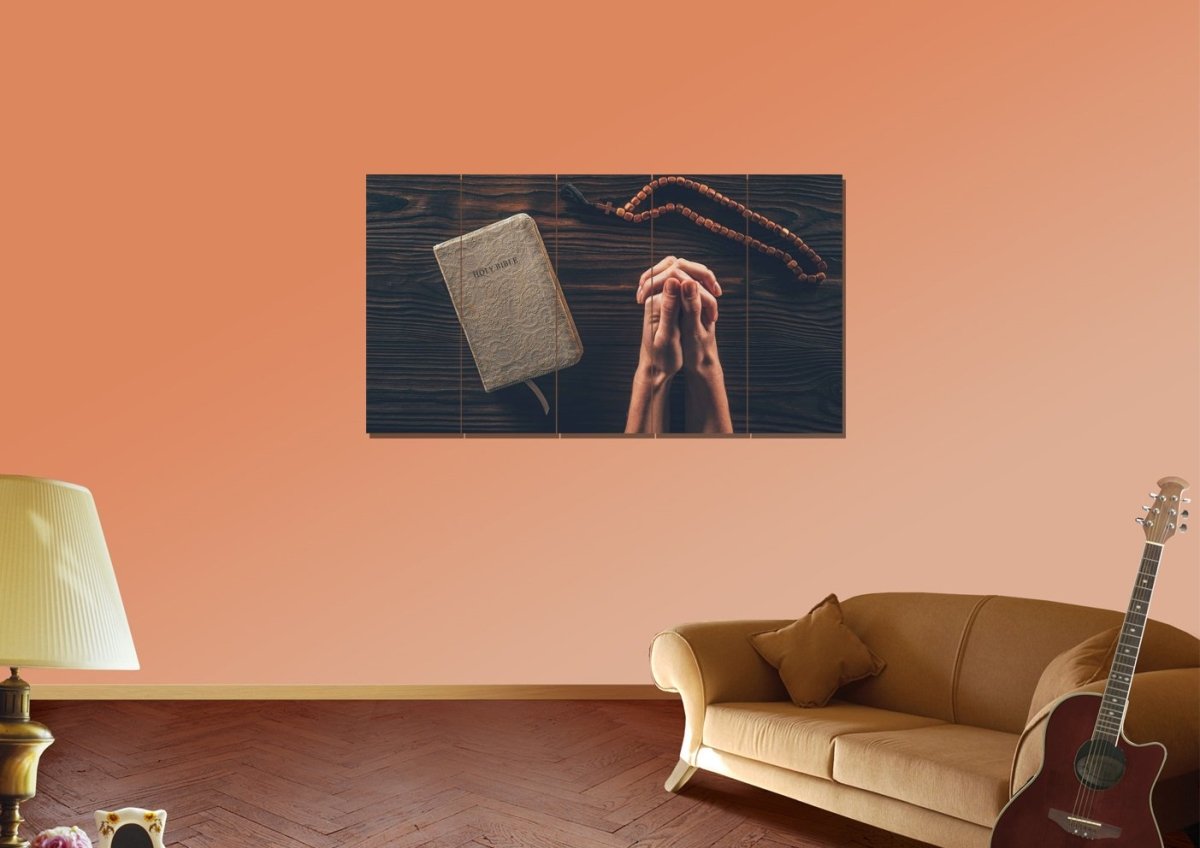Praying Hands In Prayer Wall Art Canvas - Christian Canvas Wall Art
