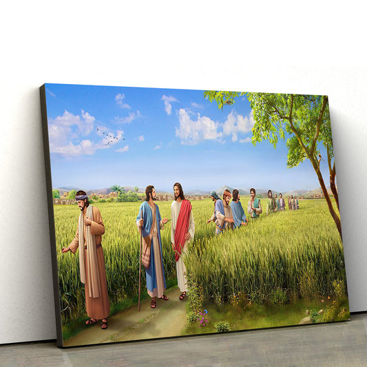 Preaching In Bible - Jesus Canvas Wall Art - Christian Wall Art