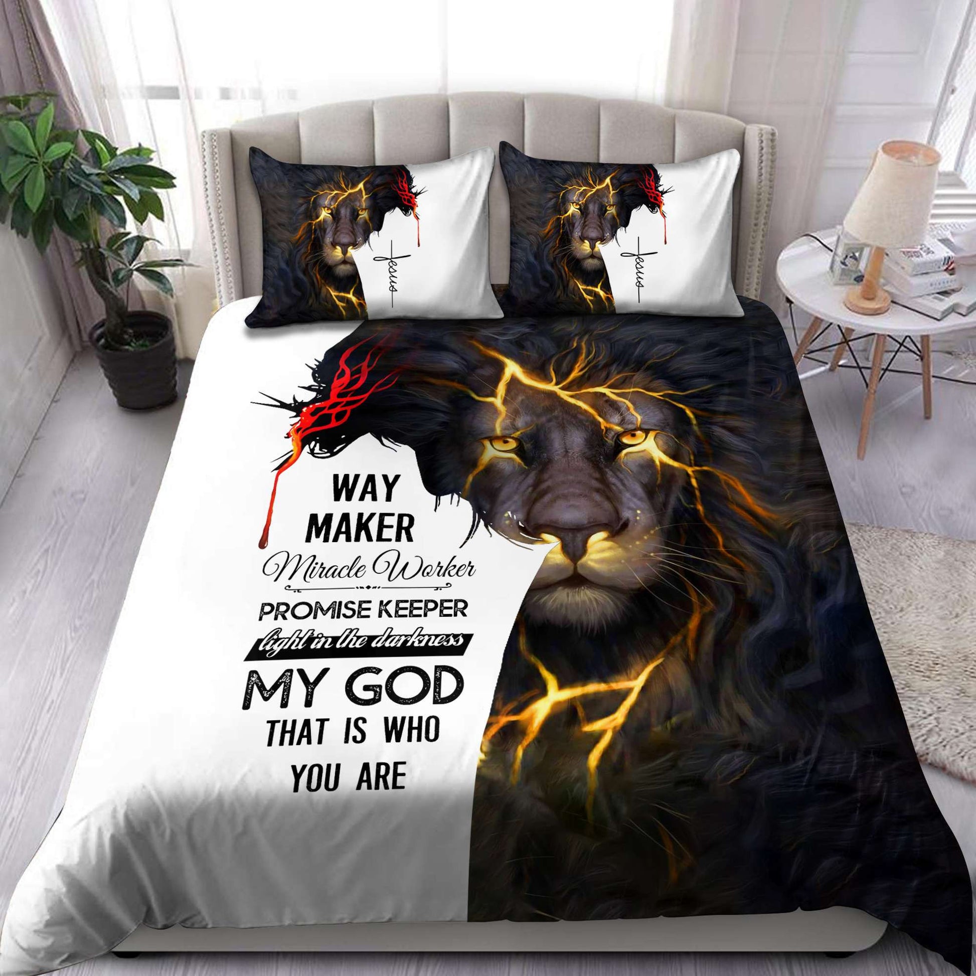 Premium Christian Jesus 3D Bedding Set - Christian Bedding Sets