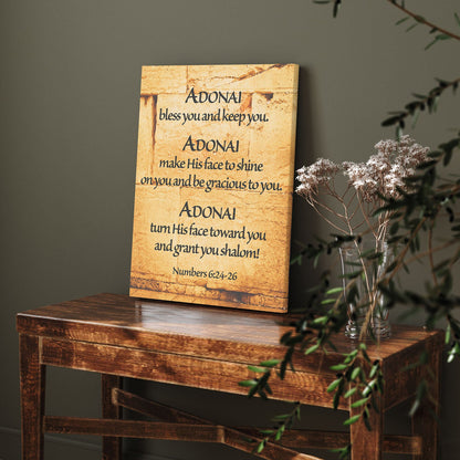 Priestly Blessing Western Wall Jerusalem Canvas Wall Art - Gallery Wrapped Canvas Art