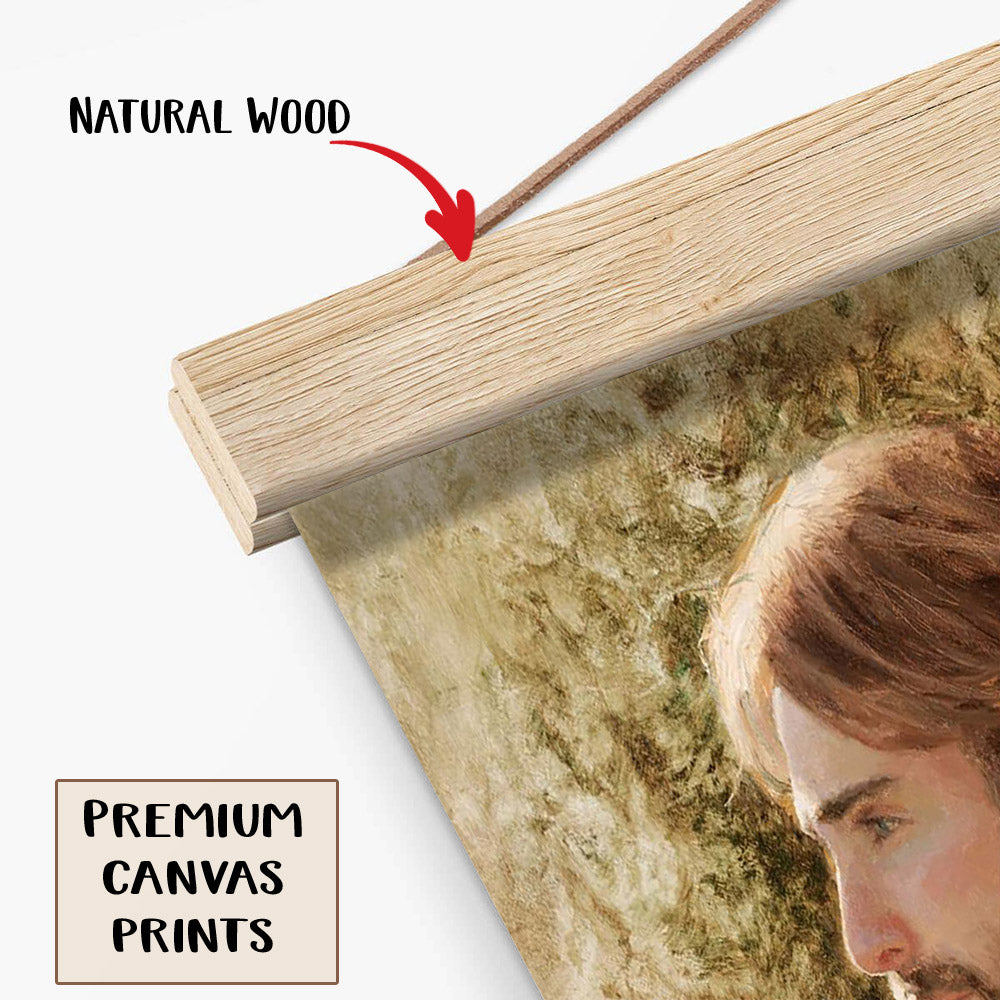 Prince Of Peace_7544 Hanging Canvas Wall Art - Jesus Picture - Jesus Portrait Canvas - Religious Canvas