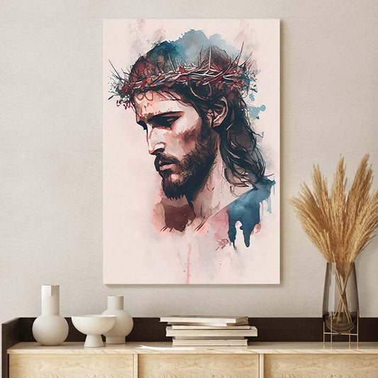 Prortrait jesus - Jesus Canvas Art - Christian Wall Canvas