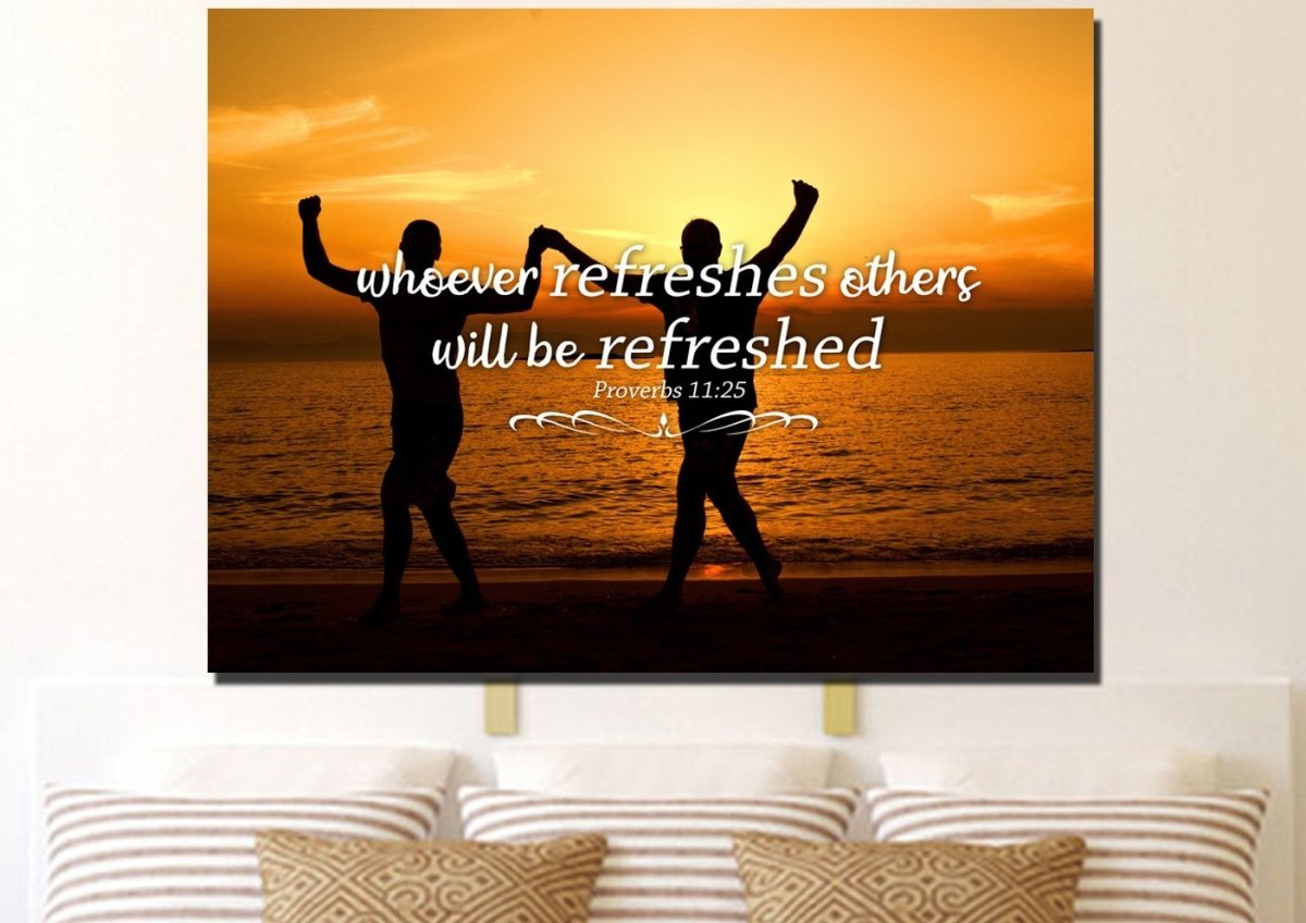 Proverbs 1125 Canvas Wall Art Print S - Christian Canvas Wall Art