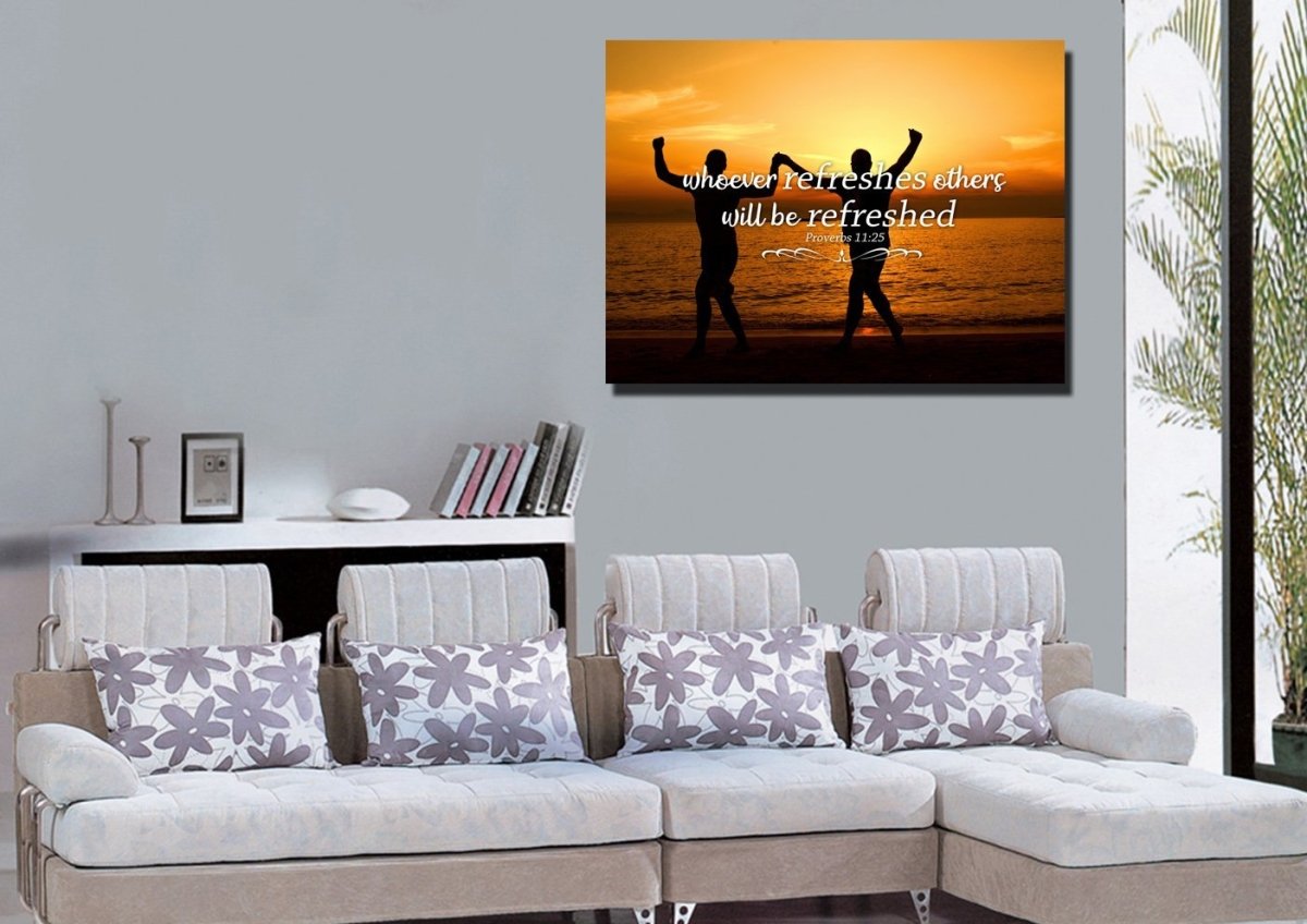 Proverbs 1125 Canvas Wall Art Print S - Christian Canvas Wall Art