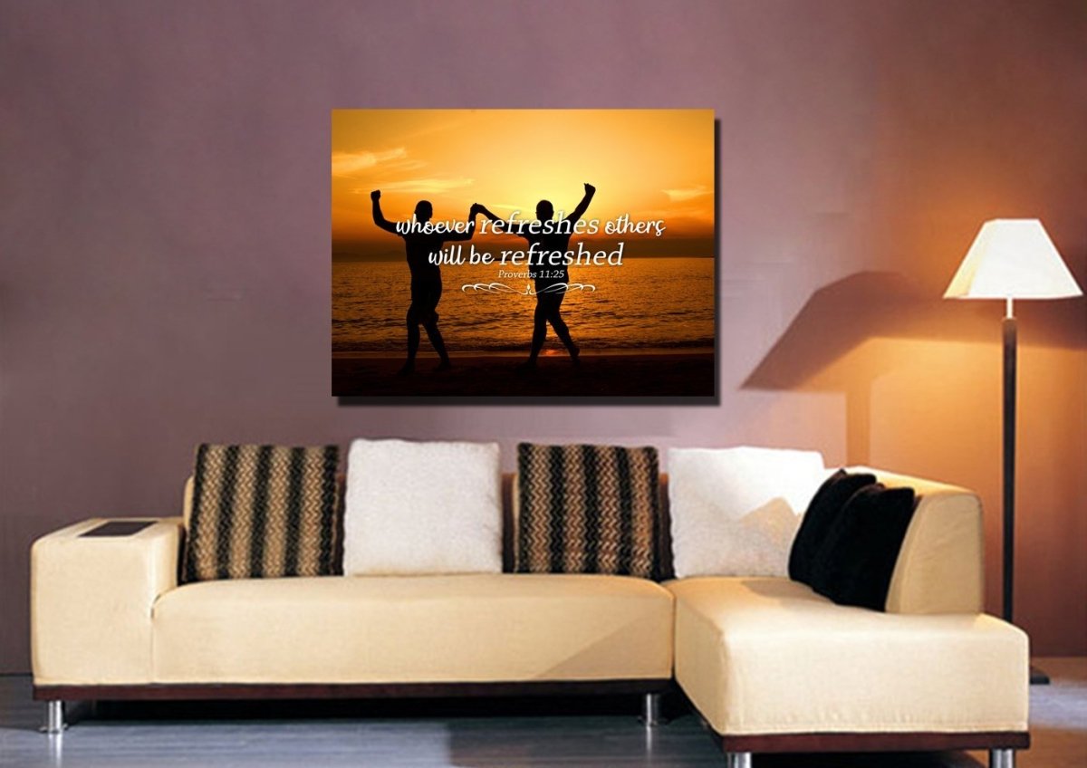 Proverbs 1125 Canvas Wall Art Print S - Christian Canvas Wall Art