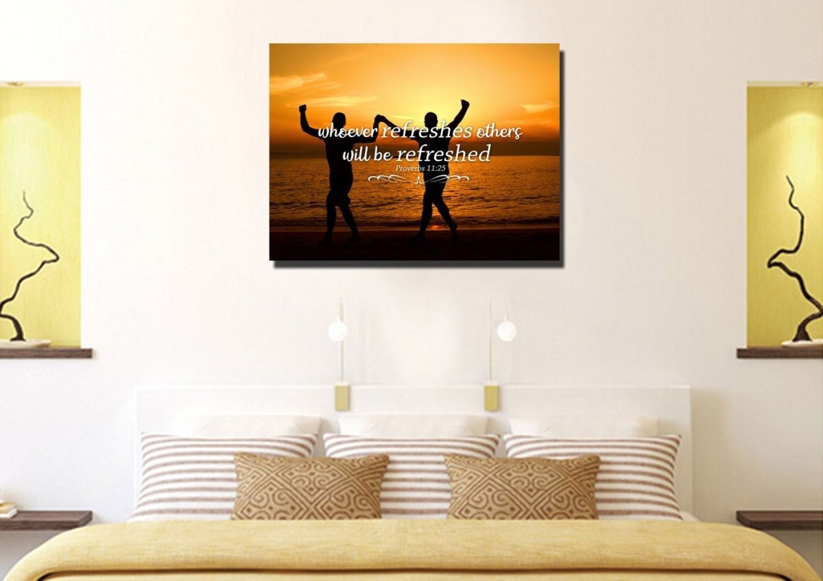 Proverbs 1125 Canvas Wall Art Print S - Christian Canvas Wall Art