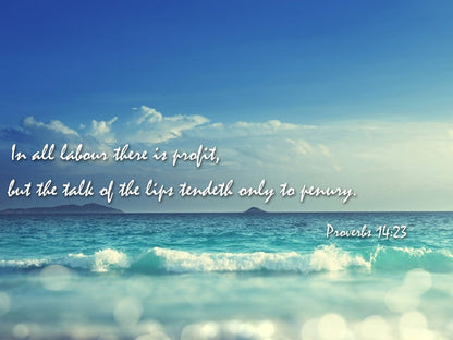 Proverbs 1423 Kjv Canvas Wall Art Print S - Christian Canvas Wall Art