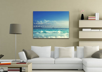 Proverbs 1423 Kjv Canvas Wall Art Print S - Christian Canvas Wall Art