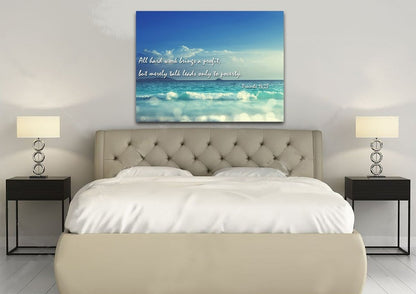 Proverbs 1423 Niv Canvas Wall Art Print S - Christian Canvas Wall Art