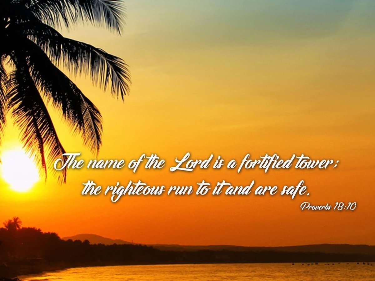 Proverbs 1810 Niv Canvas Wall Art Print S - Christian Canvas Wall Art