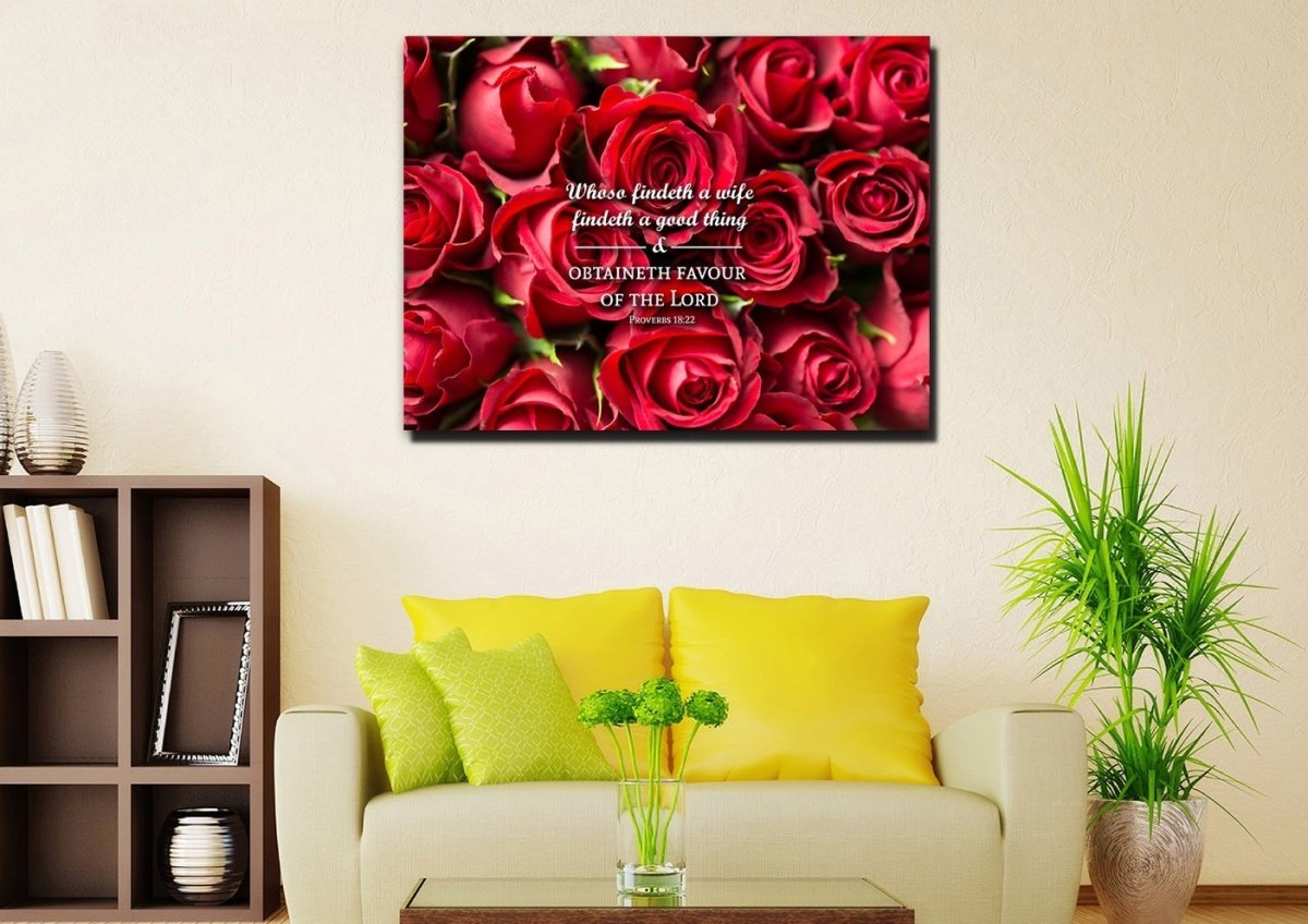Proverbs 1822 Canvas Wall Art Print - Christian Canvas Wall Art
