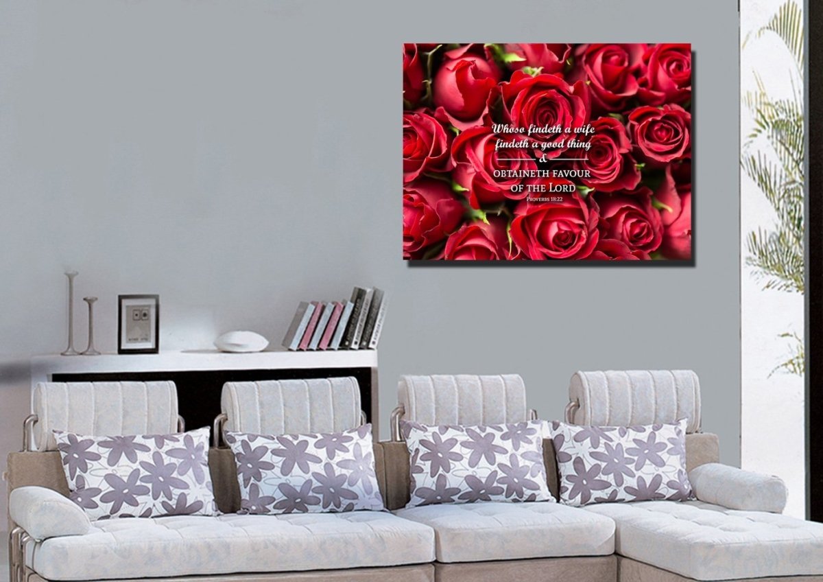 Proverbs 1822 Canvas Wall Art Print - Christian Canvas Wall Art