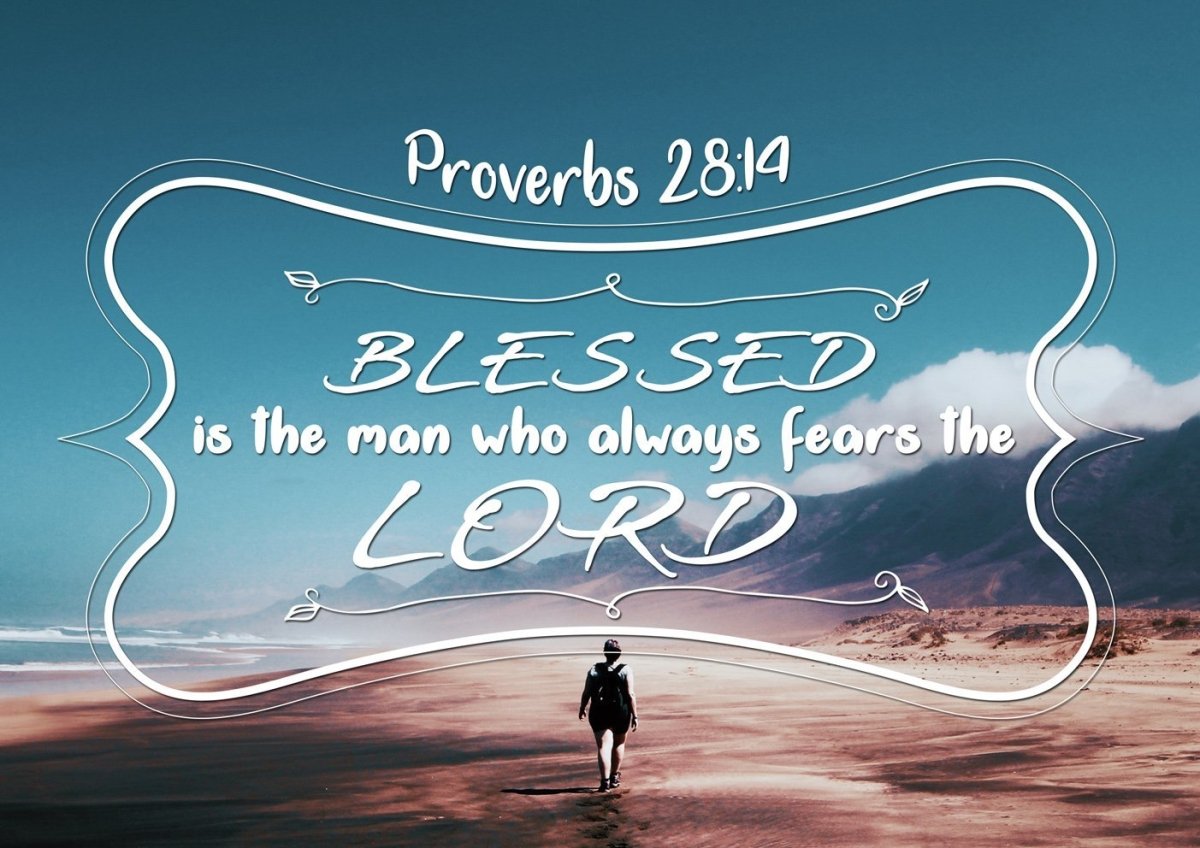 Proverbs 2814 Canvas Wall Art Print - Christian Canvas Wall Art
