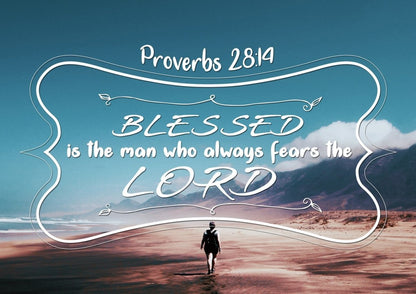 Proverbs 2814 Canvas Wall Art Print - Christian Canvas Wall Art