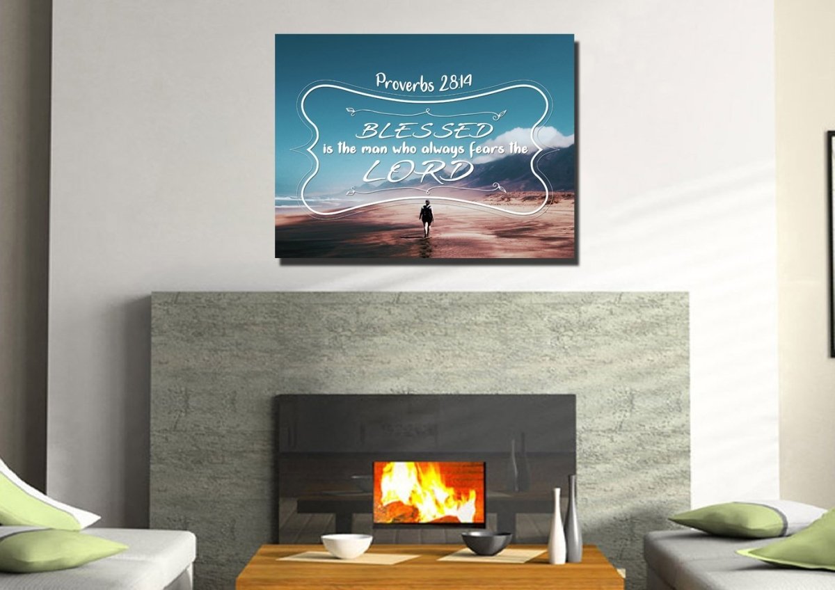 Proverbs 2814 Canvas Wall Art Print - Christian Canvas Wall Art
