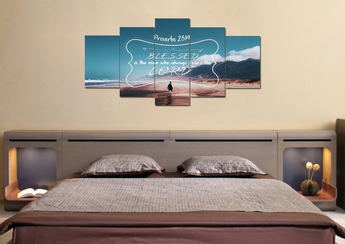 Proverbs 2814 Canvas Wall Art Print - Christian Canvas Wall Art