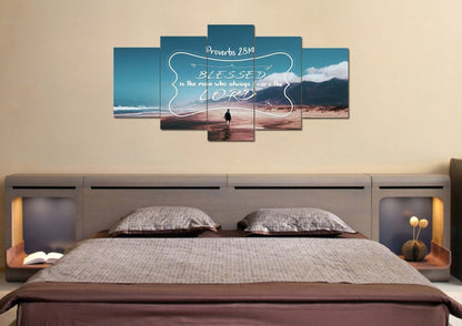 Proverbs 2814 Canvas Wall Art Print - Christian Canvas Wall Art