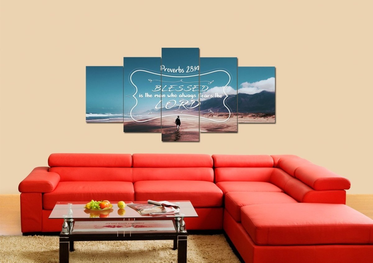 Proverbs 2814 Canvas Wall Art Print - Christian Canvas Wall Art
