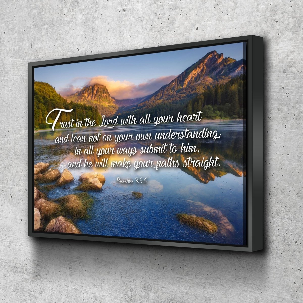 Proverbs 35-6 #11 Niv Trust In The Lord Bible Verse Canvas Wall Art - Christian Canvas Wall Art