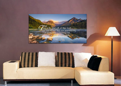Proverbs 35-6 #11 Niv Trust In The Lord Bible Verse Canvas Wall Art - Christian Canvas Wall Art