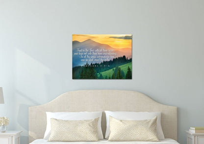 Proverbs 35-6 #13 Kjv 'Trust In The Lord' Christian Scripture Wall Art Canvas - Christian Canvas Wall Art