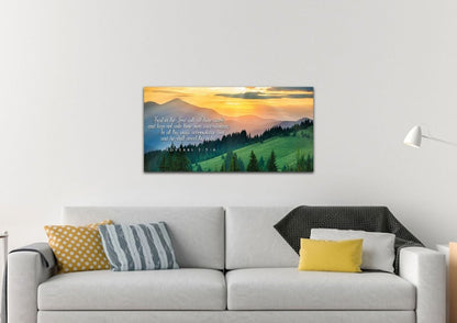 Proverbs 35-6 #13 Kjv 'Trust In The Lord' Christian Scripture Wall Art Canvas - Christian Canvas Wall Art