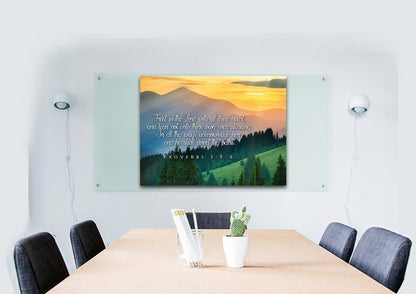 Proverbs 35-6 #13 Kjv 'Trust In The Lord' Christian Scripture Wall Art Canvas - Christian Canvas Wall Art