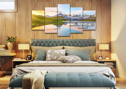 Proverbs 35-6 #14 Kjv 'Trust In The Lord' Christian Scripture Wall Art Canvas - Christian Canvas Wall Art